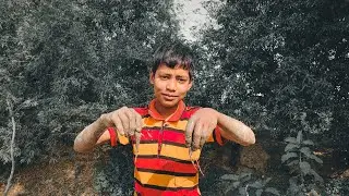 দেখুন এই ছোট ছেলেটি কিভাবে জঙ্গলে একাই মাছ ধরে