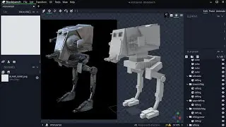 Minecraft / Blockbench - Star Wars AT-ST in One Hour