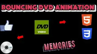 CSS Bouncing DVD Animation | Animation DVD | Bouncing Animation | CSS and HTML.