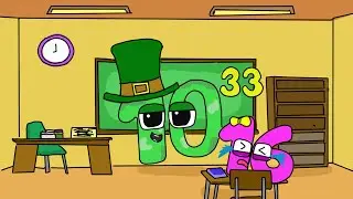 Number 16 is feeling sad About School with Decillion | Wonderland number fanmade coloring story