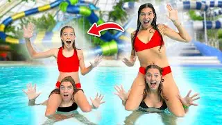 TWEELING KOPIËREN ZONDER DAT ZE HET DOORHEBBEN! *WATERPARK* 
