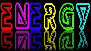 Photoshop Tutorial : Neon Lights Like Text Effect