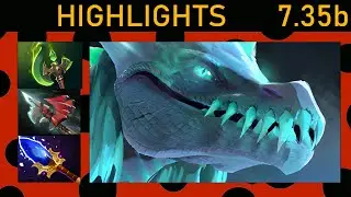 ✨Winter Wyvern 86% Kill participation! Offlane Highlights 7.35b - Dota 2 Top MMR