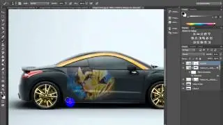 Tuto Photoshop effet peinture appliquer une image sur une voiture tuto photoshop CC