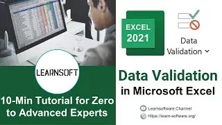 Applying Data Validation to cells in Excel 2021| Microsoft Excel 2021for Zero to Work-Ready Expert