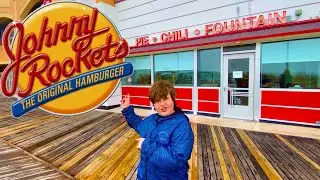 Johnny Rockets Atlantic City Boardwalk Mukbang Review