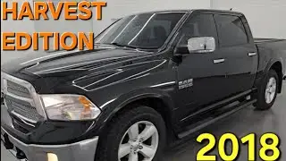 2018 RAM 1500 HARVEST EDITION BRILLIANT BLACK V6 4K WALKAROUND 15873ZA SOLD!