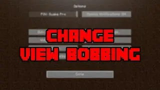 How To Turn View Bobbing On & Off In Minecraft! - How To Enable/Disable View Bobbing In Minecraft!