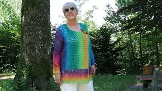 Jacket “Asymmetrical Game of Colors”