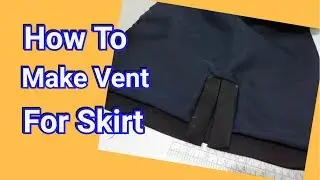 DIY How To Make Vent for Skirt