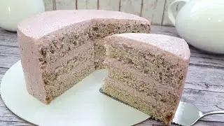 Classic PP sponge cake and strawberry cream