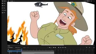 Giant Ranger Tabes Puts Out Forest Fire with her Breath