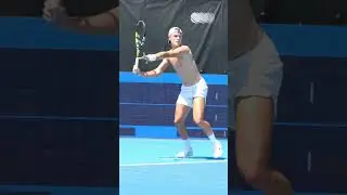 Holger Rune's Ultimate Physicality! Intense Practice in Slow Motion 2 #shorts