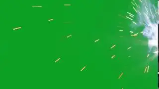 Welding Sparks - Green Screen