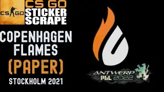 CSGO - Sticker | Copenhagen Flames | Stockholm 2021 - Scrape - Counter Strike (Clean Scrape)