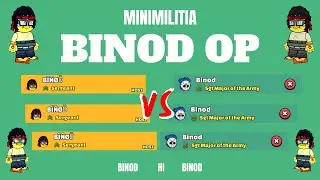 🔥 BINOD in Mini Militia | BINOD Vs BINOD War in Mini Militia | BINOD OP 🔥