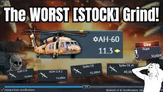 INSANELY Painful [STOCK] Grind Experience!💀🔥(This Heli is absolutely... UNIQUE?) | War Thunder💥
