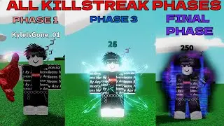 All KILLSTREAK PHASES In Slap Battles