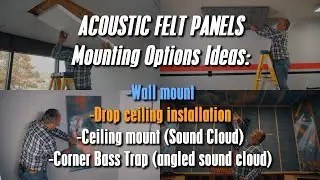 How to install Acoustic Panels, Bass Traps or Sound Cloud without damage to walls or ceiling.