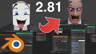 Blender 2.81 Eevee transparent material texture tutorial | Hide image alpha in 31 