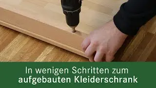 Drehtüren-Kleiderschrank aufbauen  | allnatura, Ihr Wohn-Experte!