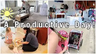 SPEND A DAY WITH US! Starting A New Project | Stay At Home Mom DITL