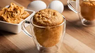 3 Ingredient Peanut Butter Mug Cake - Dished 
