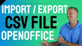 Import Export CSV File In OpenOffice 2019