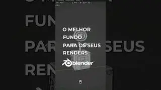 Como criar fundo para os seus renders no Blender! #blender #tutorialblender #3d