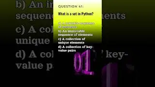 Python Qn. 41 | Python Questions and Answers | Tech NS Arena #programmingquiz