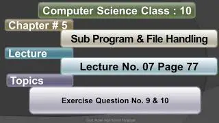 CS10 05.7 Ex ( 9 & 10 )