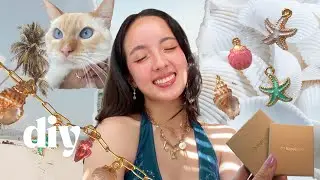 DIY Tiktok Charm Necklace Tutorial 🐚(How to Make ft. @HeyHappiness