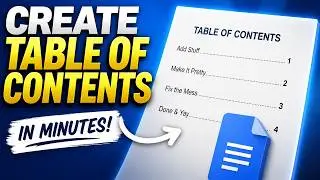 How To Create A Table Of Contents In Google Docs