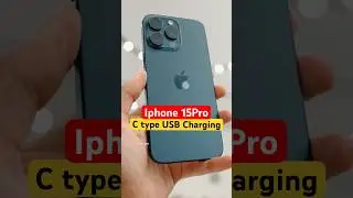 iPhone 15 Pro C-Type USB charging #shorts #short #viral #iPhone15