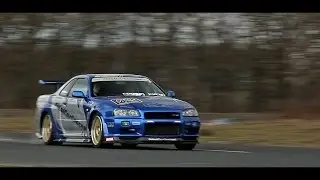 700HP Skline R34 GT-R Mines STAGE2+++ Dragrace & Drifts!- 1080p HD