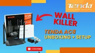 UNBOXING & SETUP TENDA AC8 AC1200 WALL KILLER | GAMPANG BANGET SETUP VIA HP
