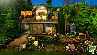 Junkyard Starter Home 🐺 The Sims 4 Werewolves Speed Build | No CC