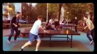 Настольный теннис/три человека!