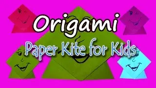 How To Make A Paper Kite For Kids   Origami Paper Kite For Kids