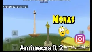 Saya membuat Monas sendiri di Minecraft pocket editon (mcpe)