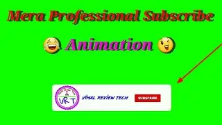 Green screen subscribe button animation