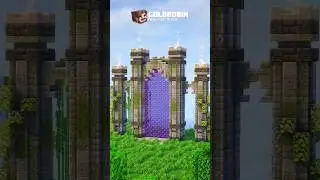 Minecraft Large Nether Portal 🔥 #minecraft #minecraftbuilding #tutorial #howtobuild