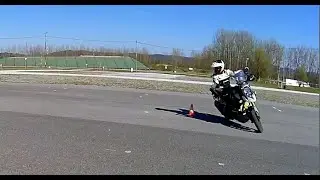 Suzuki V-Strom ride Moto Gymkhana Pita GP 46,2sec