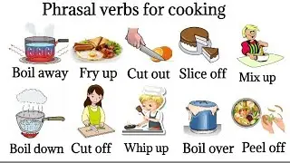 Important phrasal verbs related to food and cooking  ||cooking Vocabulary 
