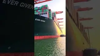 Container Ship That Blocked the Suez Canal is Loading Containers