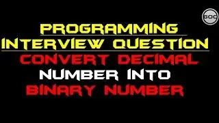 C++ Program To Convert  Decimal Number Into Binary Number  | Gangs Of Coder | 2017