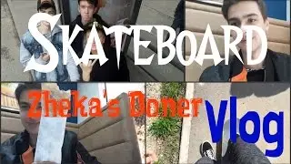 Zheka's doner. Катаемся на скейтах по городу / ШОКОЛАДНАЯ пицца │ VLOG Almaty 2017