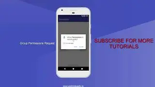 Runtime Permission Management in Android API 23+ - Android Studio Tutorial