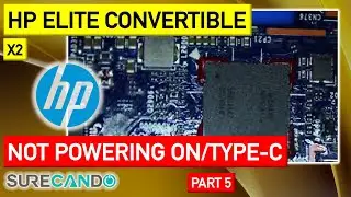 HP Elite x2 convertible Laptop USB Type-C Charging port issues , not charging, disassembly. Part 5