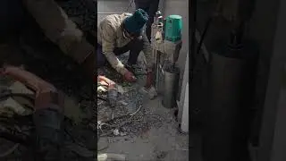 Cutting a perfect hole through the roof | core cutting #Shorts